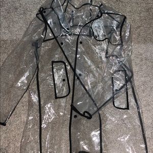 clear raincoat